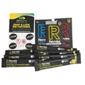 Revvies Hypotonic Electrolyte Drink Single serves, and a BibBoards Australia Snap & Lock Big Fastener accessory,  and Revvies Enery Strips arranged on a white background.